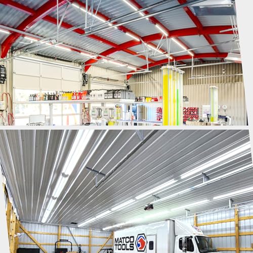 10 Pack Led Shop Lights (10PCS 8FT 4 Row 5000K)