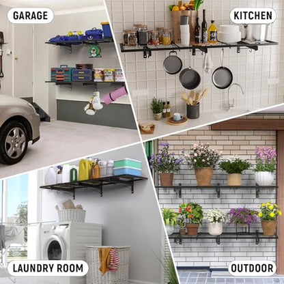2 Pack Garage Wall Shelves (A-2 PACK)