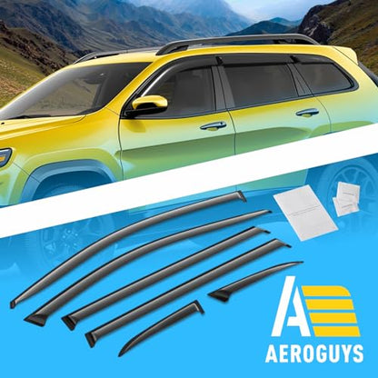 Extra Durable Window Deflectors Tape (For Jeep Cherokee 14-23 6pcs.)