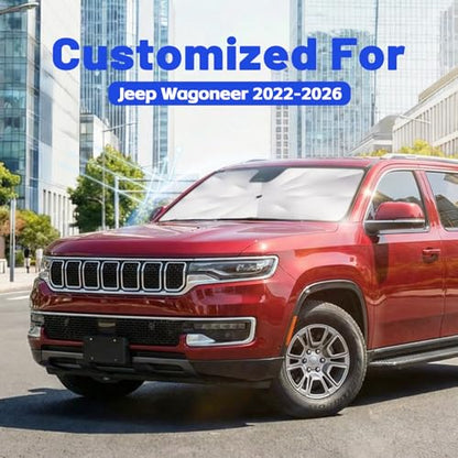 Car Windshield Sun Shade for Jeep Wagoneer 2022 (Fit for Jeep Wagoneer 2022-2026)