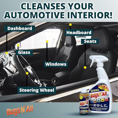 Bugs N’ All Multipurpose Car Cleaner & Degreaser (Multi-Surface Car Cleaner 4 oz)