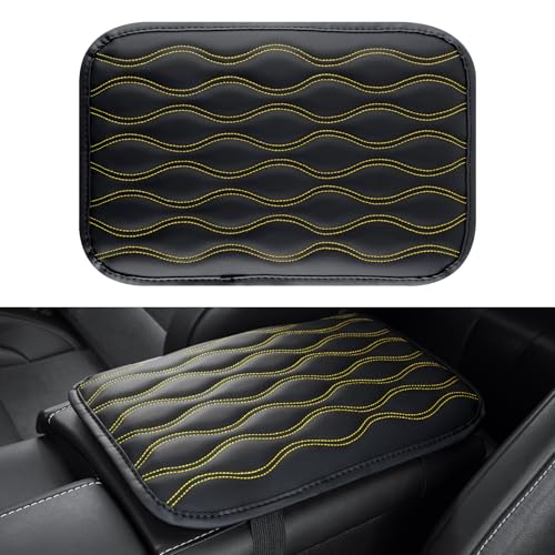 Auto Center Console Pad (yellow-line)