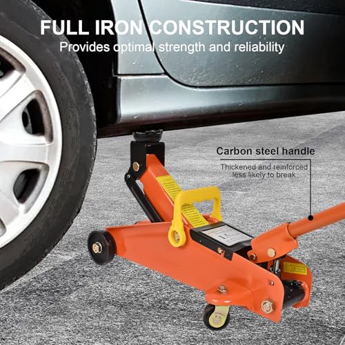 AAIN 1.5 Ton Hydraulic Floor Jack (1.5 ton / orange)