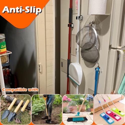 4 Pack Magnetic Mop Broom Holder