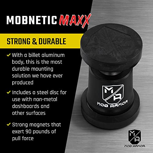 MobNetic Maxx Magnetic Car Phone Holder Mount (Red)
