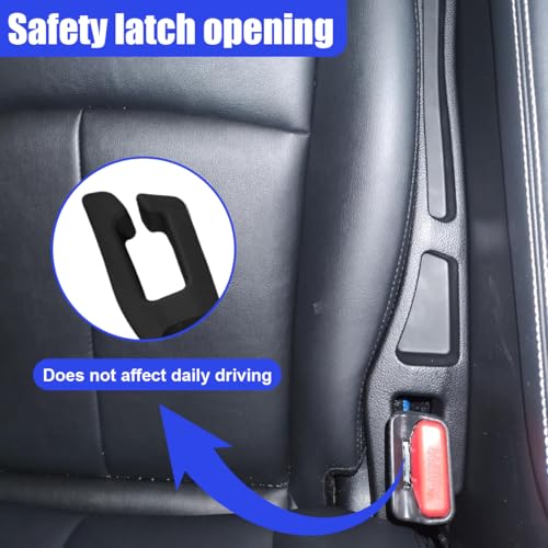 2PCS Car Seat Gap Filler Organizer (Black)