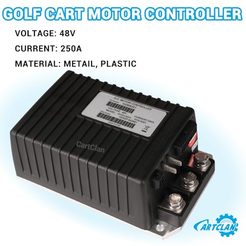 1510A-5201/1510A-5251 Golf Cart DC Motor Controller Suitable for 2000-2008 Club Car DS/Precedent Golf Cart, Black 48V 250A DC Controller Replace OEM# 1510A-5201/1510A-5251 (black)