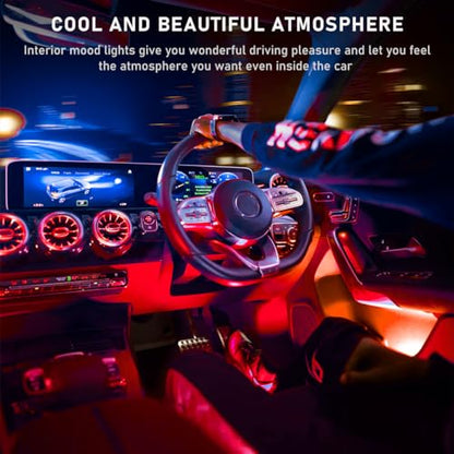 Car LED Strip Light (Connection Type: USB / Red-48 LEDs)