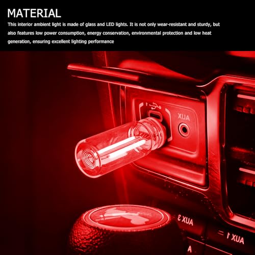 Car Plug in USB Lights (Red)