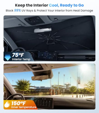 2026 Upgraded Windshield Sun Shade Umbrella (For Hyundai / For SantaFe)