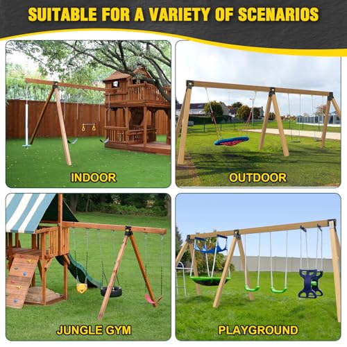 90° A Frame Middle Swing Set Brackets (Middle Bracket(Black))