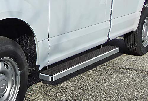 iBoard 6in Running Boards for F150 F250 F350 Regular Cab (Stainless Steel Polished / 6 Inches)