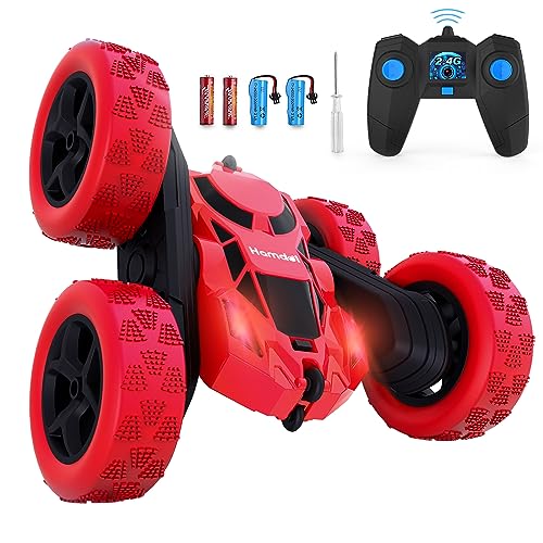 RC Stunt Car for Kids Ages 6 (Red / Standard (Headlights))