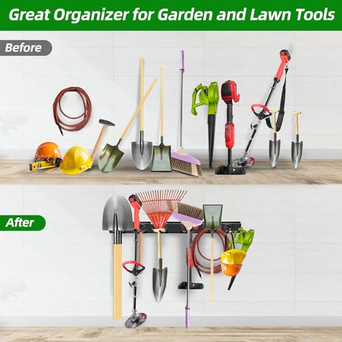 Garage Wall Organizer (48 inch 6-Hook)
