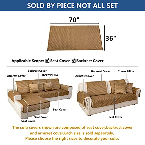 Couch Cover Sectional Couch Covers (36''x70''/Rectangular / Coffee)