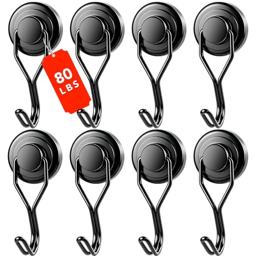 Magnetic Hooks (Black / 0.98in-curvel)