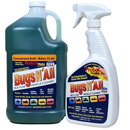 Bugs N’ All Multipurpose Car Cleaner & Degreaser (Multi-Surface Car Cleaner 1 gal)