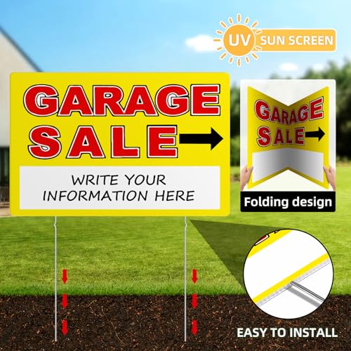 Garage Sale Sign (Yellow / Extra Large)