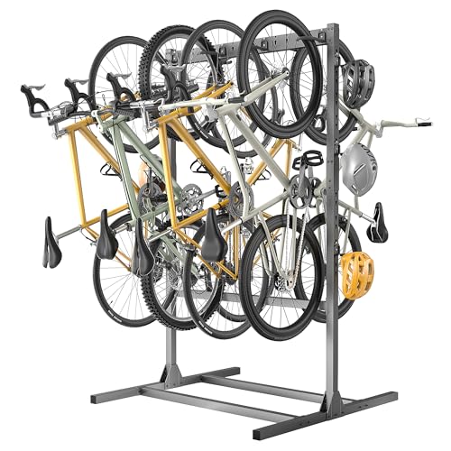 Freestanding Bike Stand (Holds 6 Bikes & 6 Helmets)