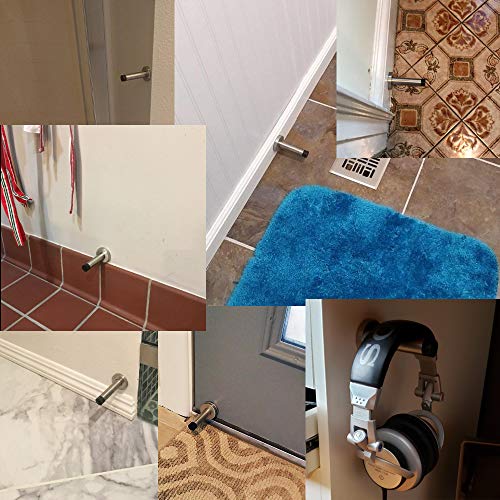 Door Stopper Chrome (2 Pack / Chrome & Black Tip)