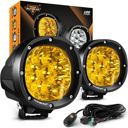 P4 Series 4 Inch Amber LED Offroad Lights Round LED Pods 2 (P4 Series Amber Offroad Lights)