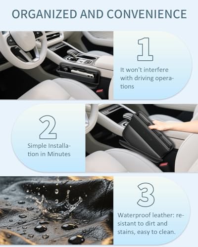 Car Seat Gap Filler Organizer (B-Pro Car Seat Gap Fille-Black-2Pack)