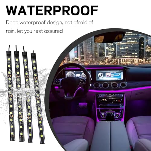 Car LED Strip Light (48 LED,USB / pink purple)