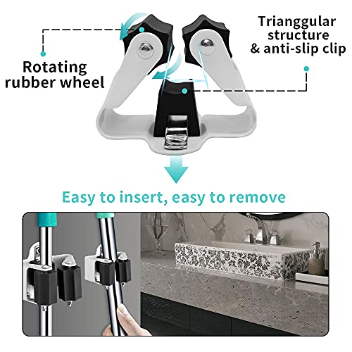 Broom Holder Wall Mount 50 Pack (50 / Matte Black)