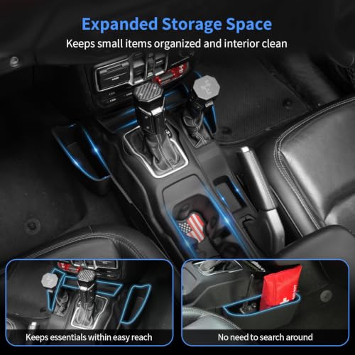 Center Console Organizer for Jeep Wrangler JL Gladiator JT 2018