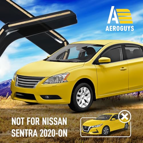 Extra Durable Window Deflectors in (For Nissan Sentra 13-19 Sedan)