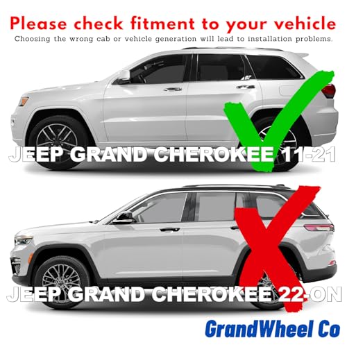 Window Deflectors Smoke Tinted in (For Grand Cherokee 11-21)