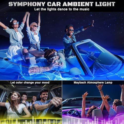 RGB Acrylic Interior Car LED Strip Light with Wireless APP (RGB Color 14 in 1)