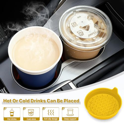 Car Cup Holder Coaster (Yellow)