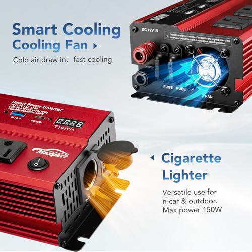 500W Power Inverter (500W / Red)