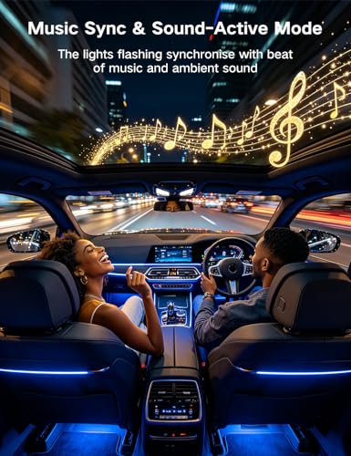 4Pcs Car Interior Lights