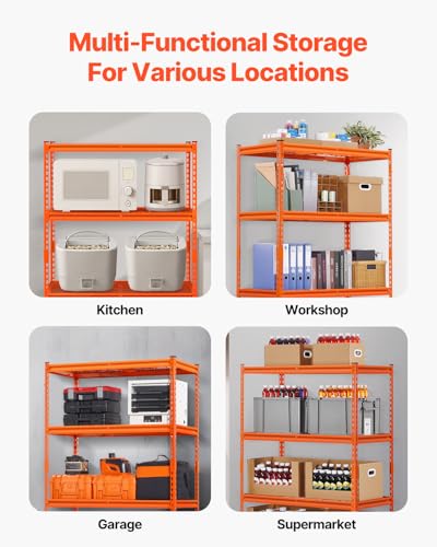 Storage Shelves (Orange / 20" D x 40" W x 60" H)