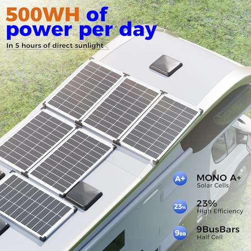 200W 12V Solar Panel 25% High Efficiency 9BB Cell Monocrystalline