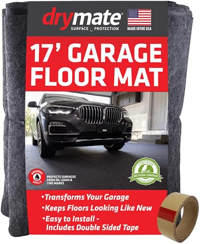 Garage Floor Mat 17' x 7'4" (7'4" x 17' (Rectangular) / Charcoal)