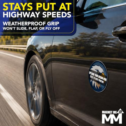 Custom Round Car Magnet 5 Inch (1 Pack)