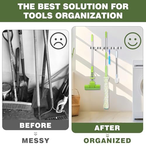 Broom Holder Wall Mount (Grey Racks)