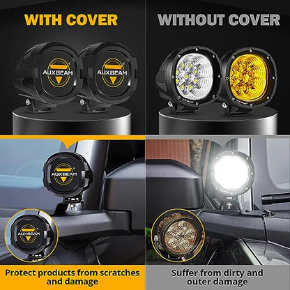 4 in P4 Series LED Pod Cover (P4 Series-Black Covers)