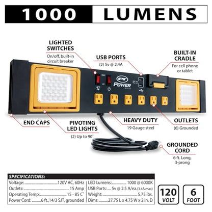 W2279 1000 Lumen LED Workbench Power Station (Workbench Power Station)