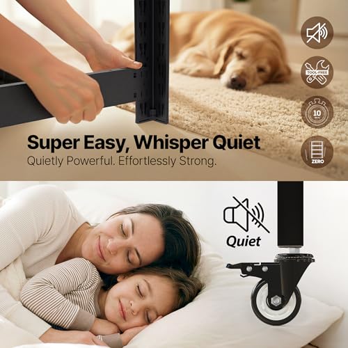 House Black 36.2" W 5 Tier Rolling Storage Shelves Metal Cart (Black / (Wheels) 36.2"W x 16.5"D)