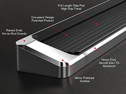 Running Boards (Aluminum Silver / Running Board Style)