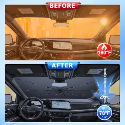 for Car Windshield Sunshade Umbrella 2021 (for 2021-2026 Chevy Tahoe)