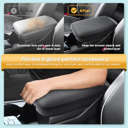 2025 2026 Kia Sportage Silicone Armrest Cover with Armrest Hidden Organizer (8)25-26 Sportage NQ5 Silicone with Box)