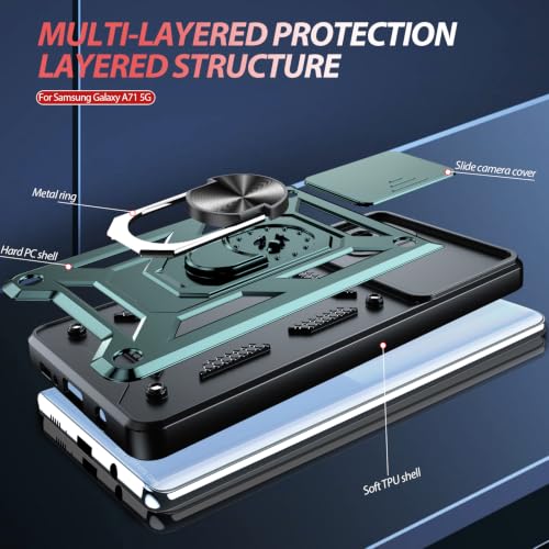 for Samsung Galaxy A71 Case (Samsung Galaxy A71 5G(6.7") / Green)