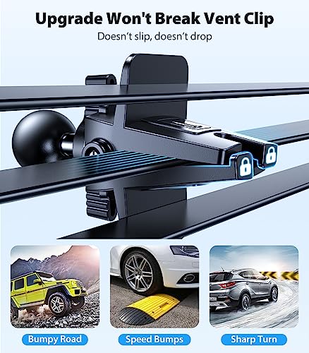 for MagSafe Car Mount [Upgraded Strongest Magnet Power] Magnetic Phone Holder for Car Vent 360 Adjustable Magnetic Car Phone Holder Mount for iPhone 17 Pro Max 16 15 14 13 12 Plus Mini (Black)