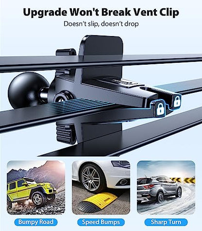 for MagSafe Car Mount [Upgraded Strongest Magnet Power] Magnetic Phone Holder for Car Vent 360 Adjustable Magnetic Car Phone Holder Mount for iPhone 17 Pro Max 16 15 14 13 12 Plus Mini (Black)