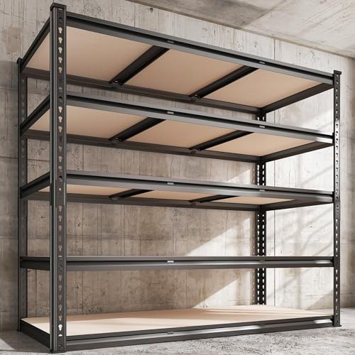 3000LBS Garage Shelving for Warehouse (48" W x 72" H x 18" D)